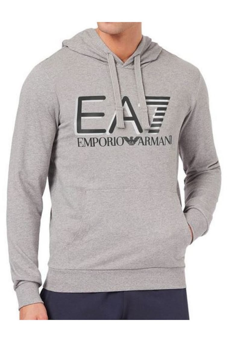 Hanorac pentru barbati - Emporio Armani Bumbac - Gri/Negru - Gri