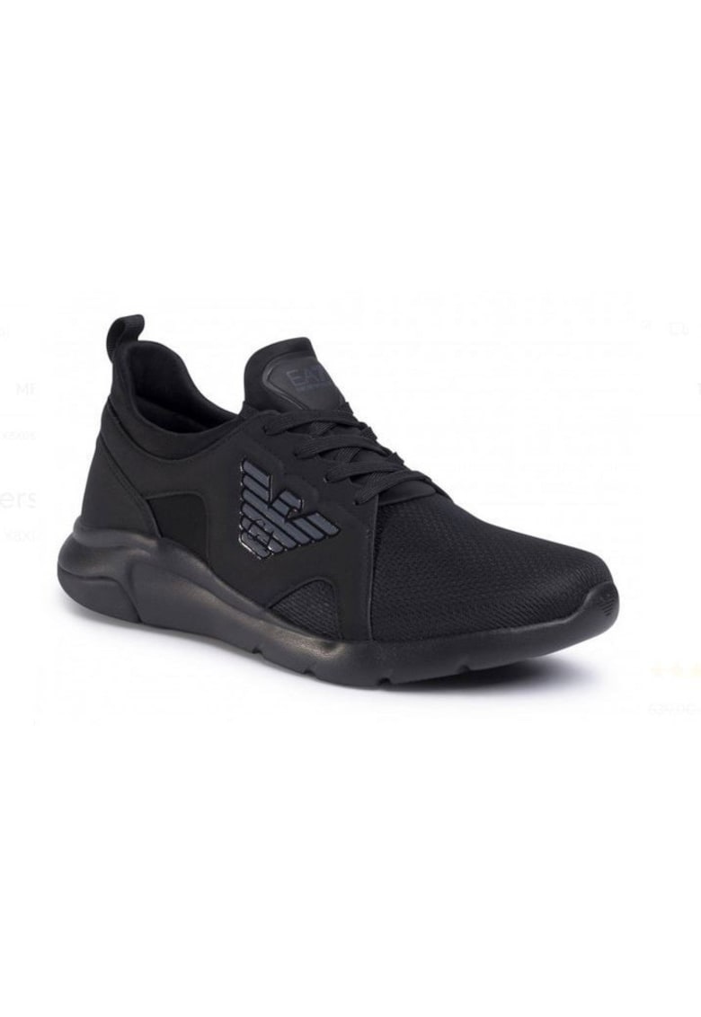 EA7 Pantofi sport wedge cu logo distinctiv - Negru