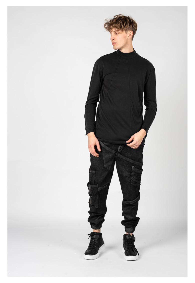 La Haine Inside Us Bluza uni cu guler scurt -