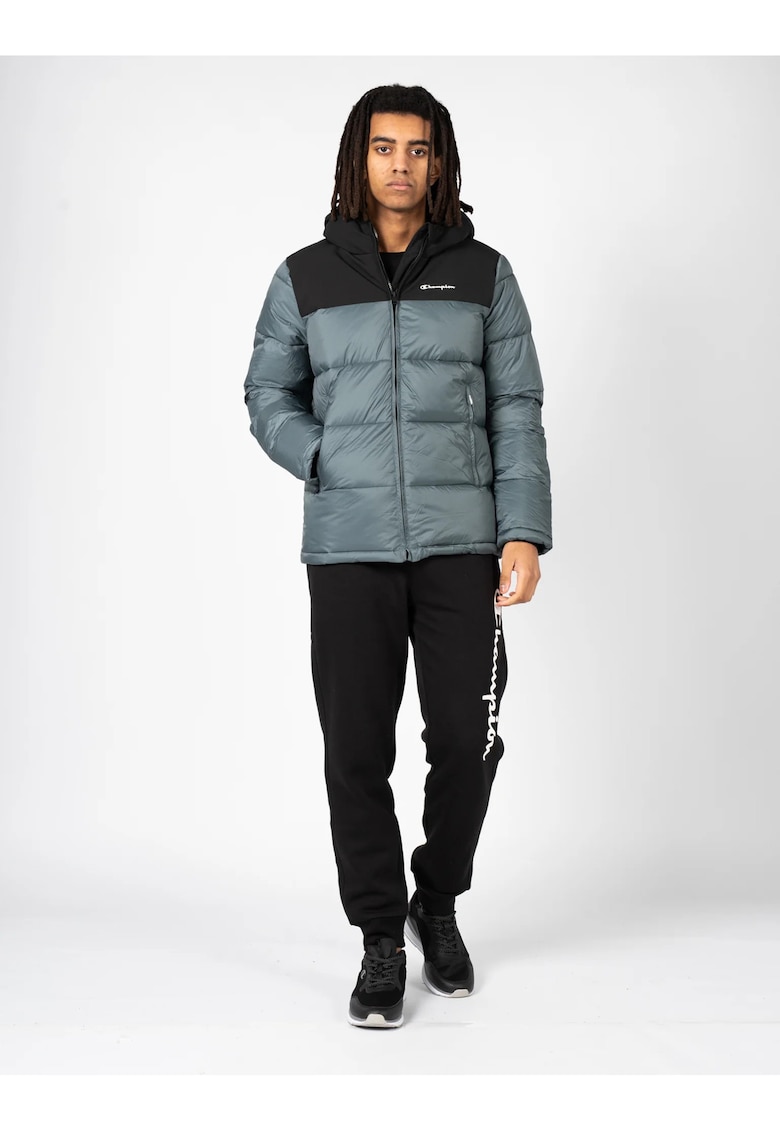Champion Geaca matlasata cu vatelina si aspect colorblock -