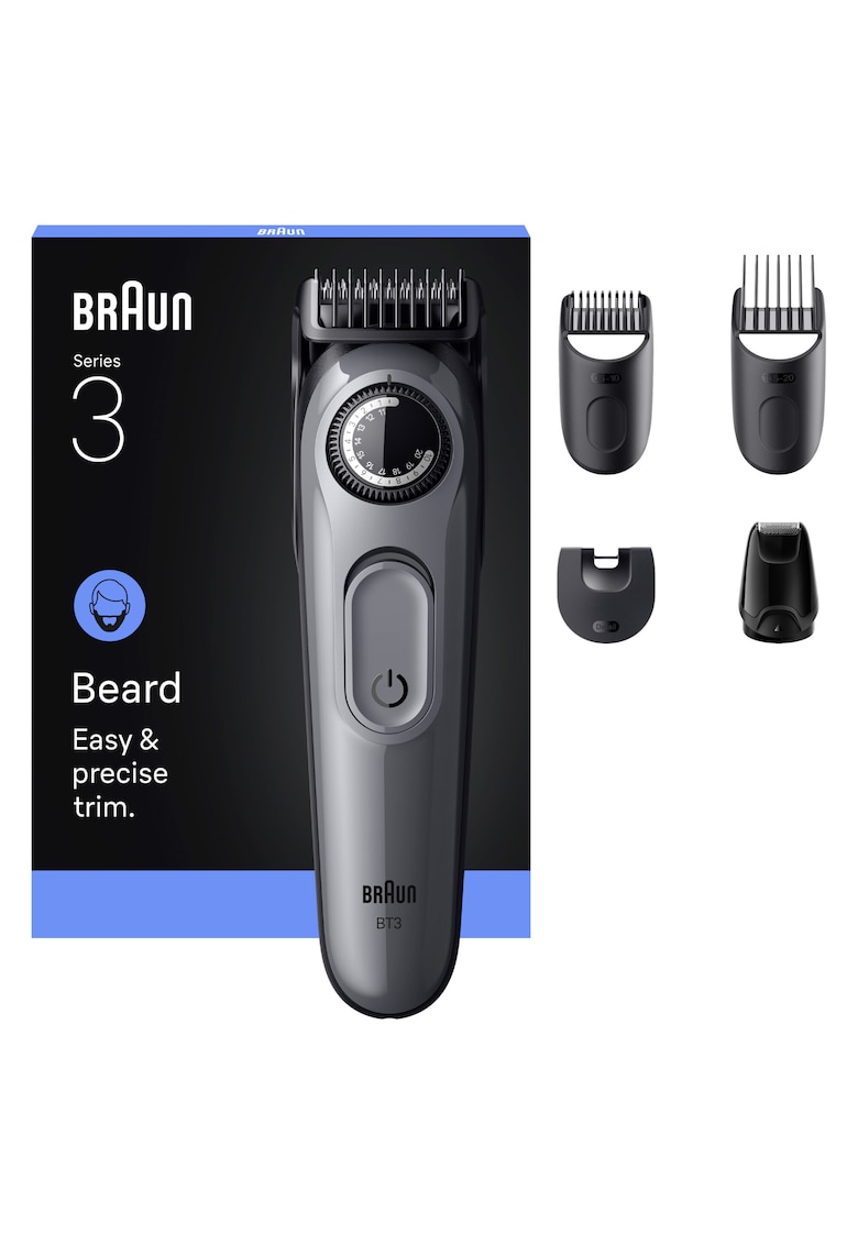 Aparat de tuns barba Beard Trimmer Seria 3 - Argintiu