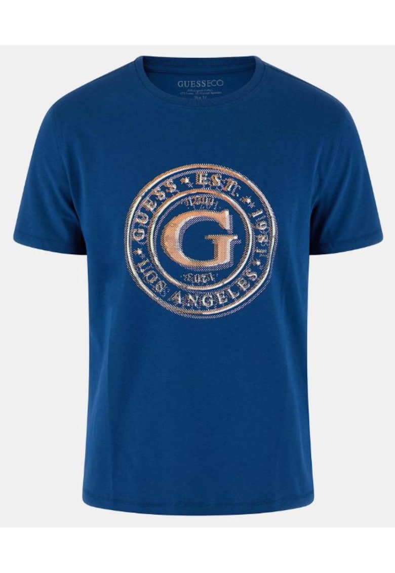Guess Tricou qsqs - Albastru