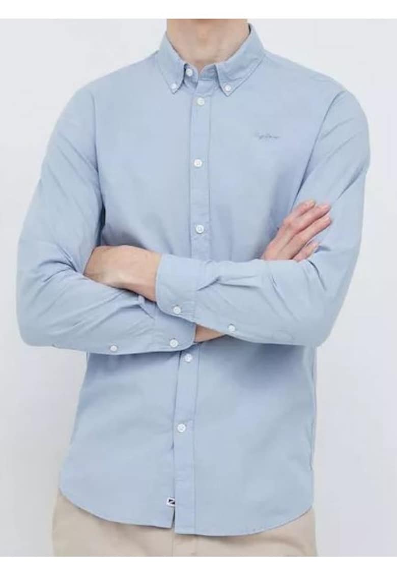 Pepe Jeans Camasa din bumbac cu guler oxford -