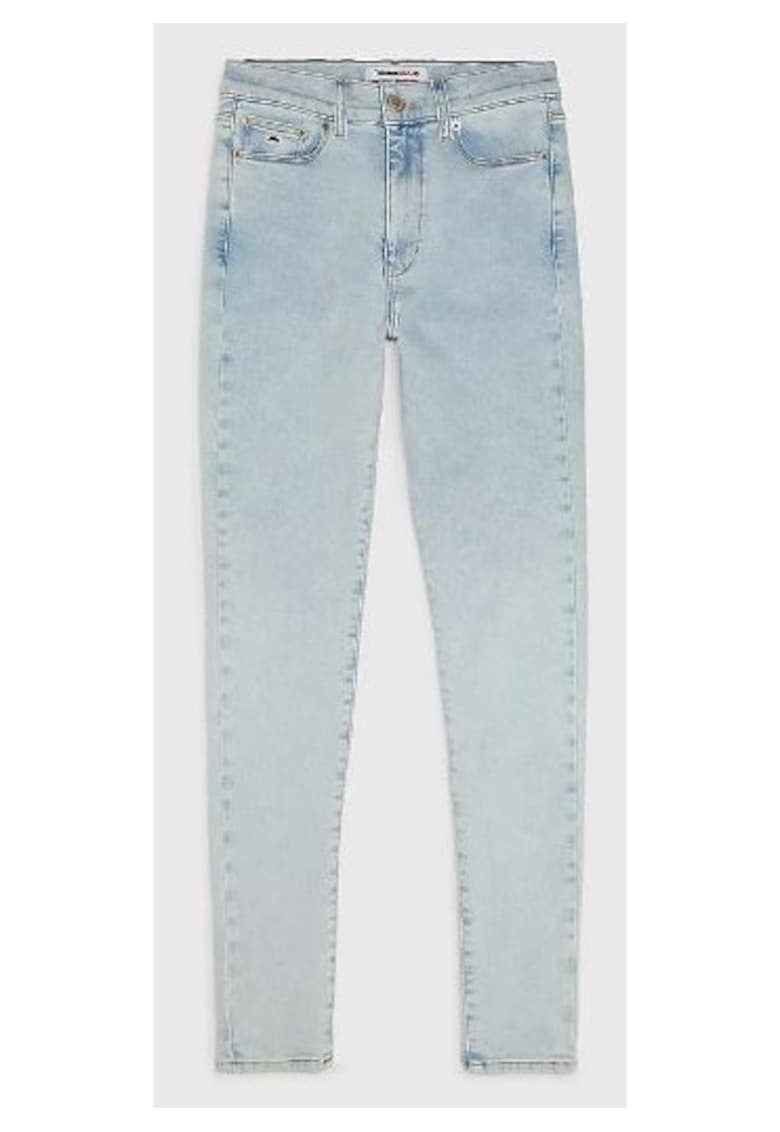 Tommy Jeans Blugi skinny cu model uni Sylvia -