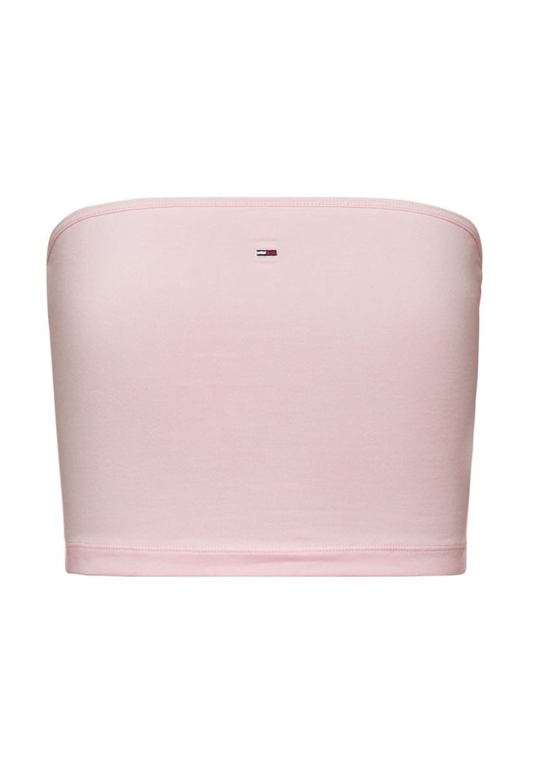 Tommy Jeans Crop top din amestec de bumbac