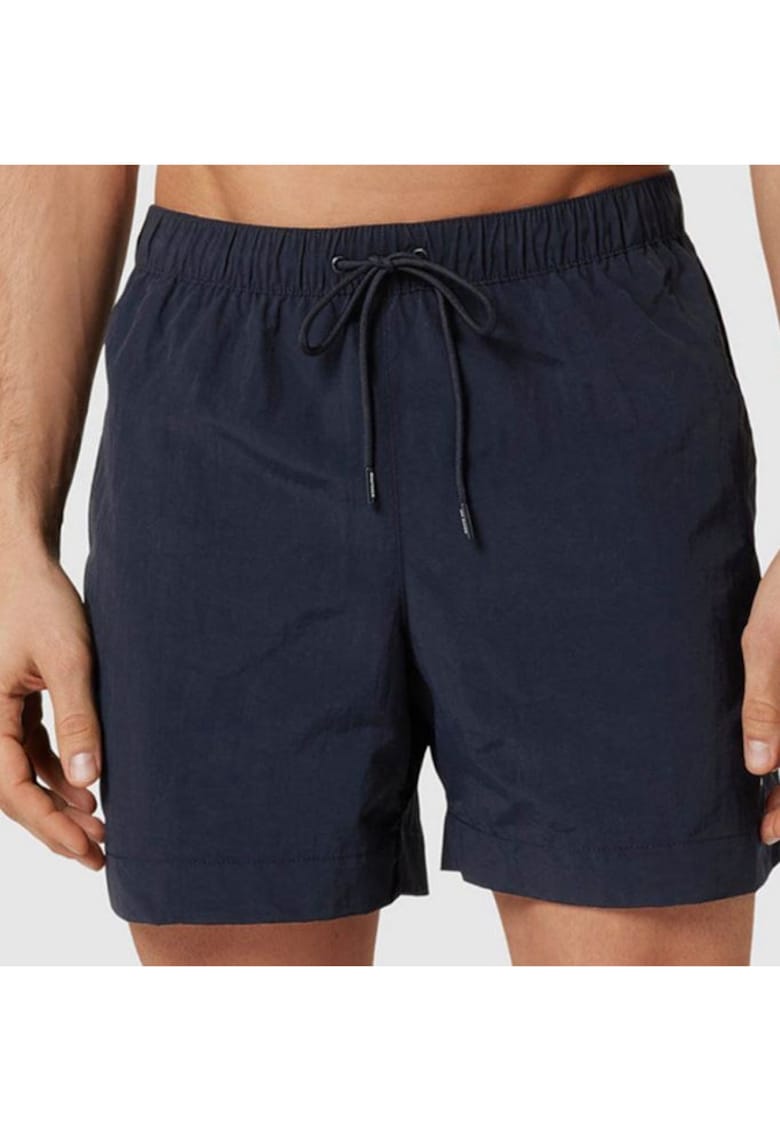 Pantaloni scurti de baie cu talie ajustabila - Bleumarin