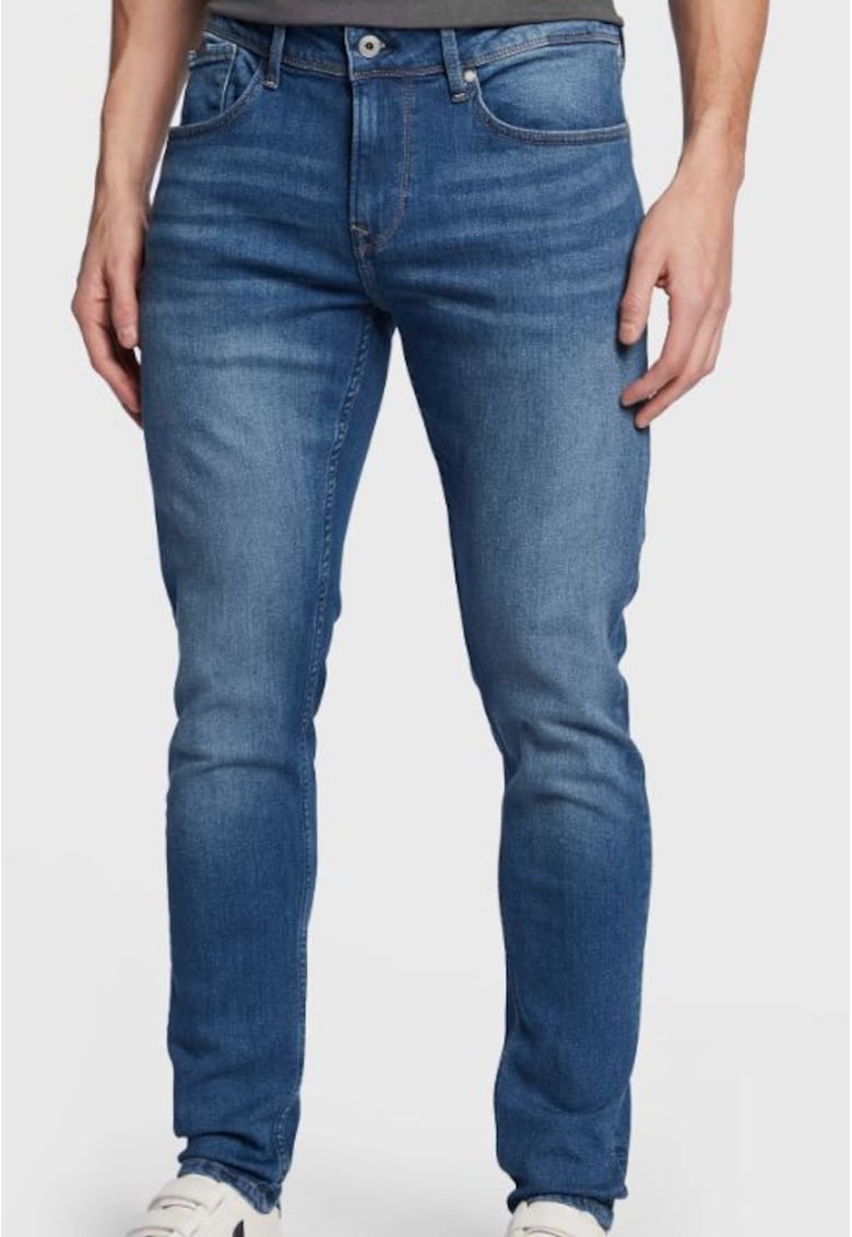 Pepe Jeans Blugi - Bumbac - Albastru - Albastru