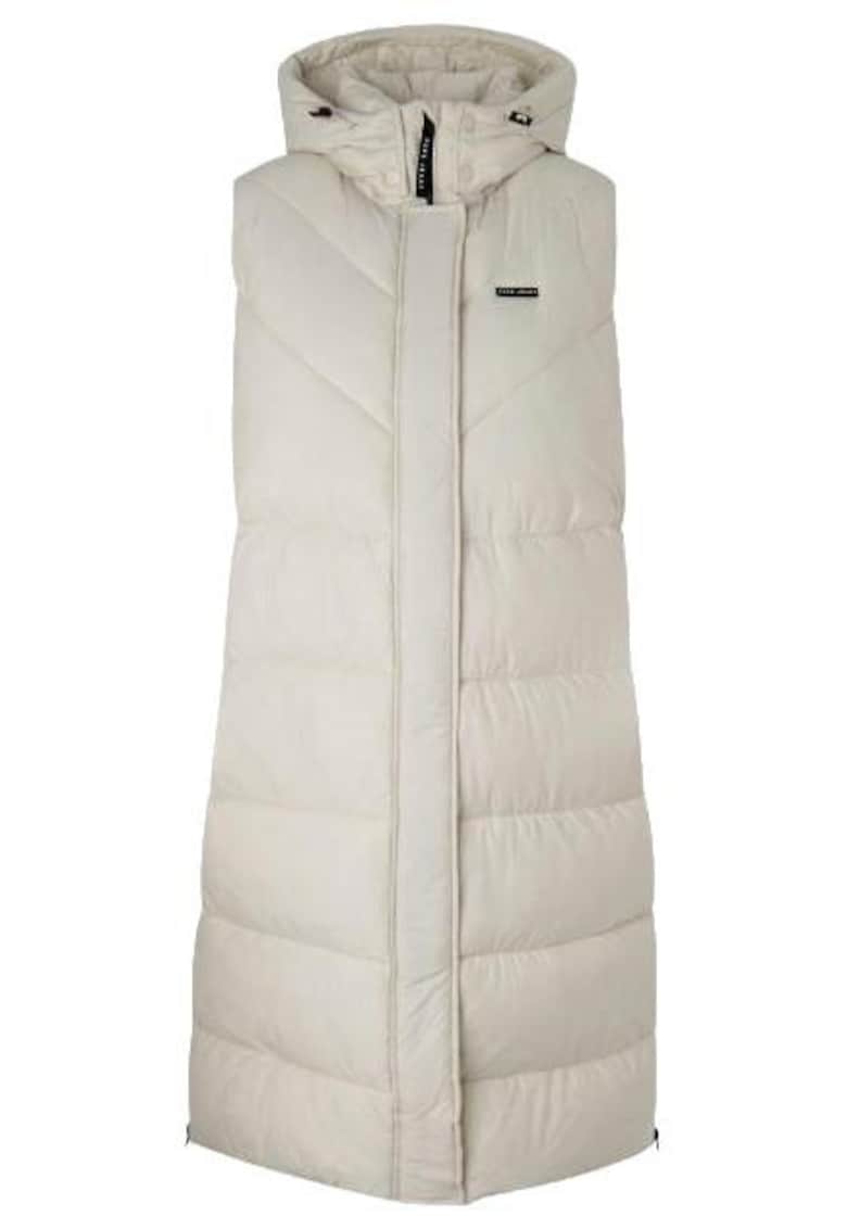 Vesta lunga cu gluga