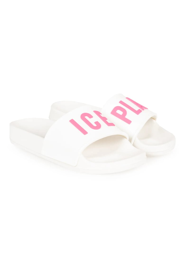 Ice play Papuci din cauciuc cu text in relief -