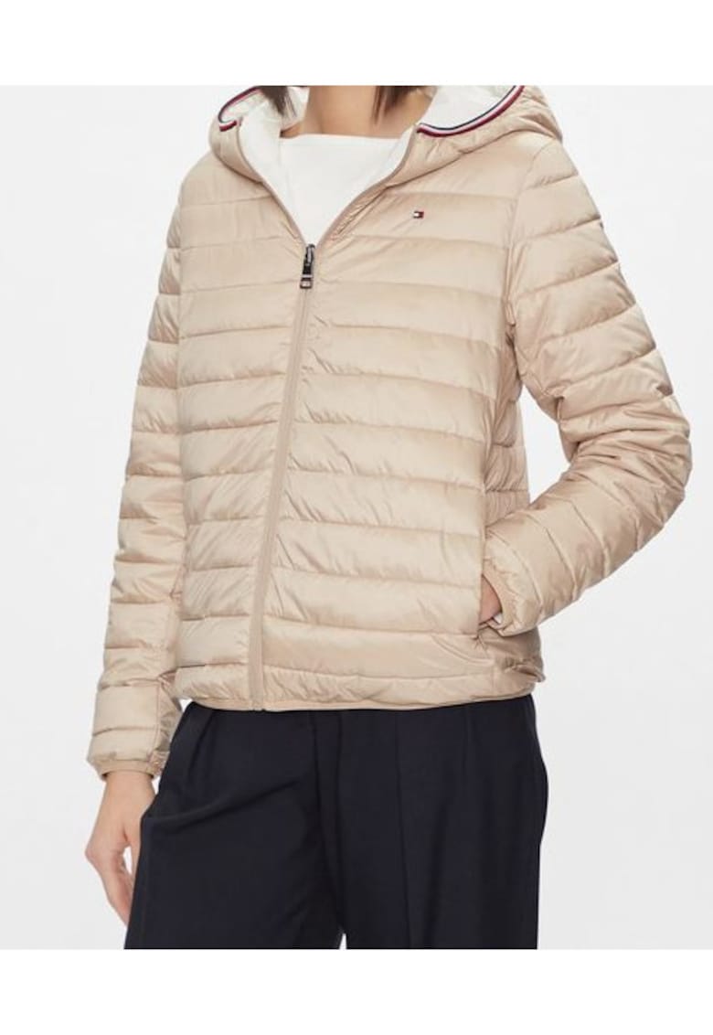 Jacheta reversibila captusita dama - Poliester/Poliamida - Auriu - Bej