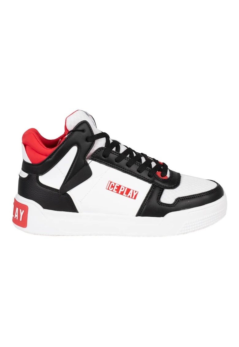 Ice play Pantofi sport cu design inalt si elemente colorblock -