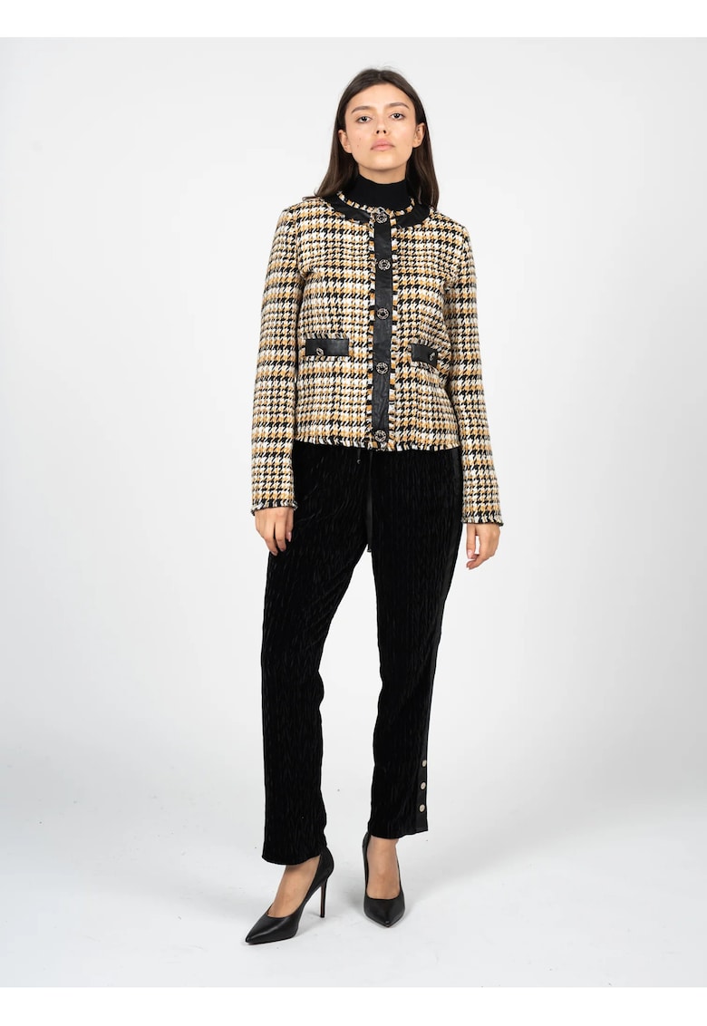 Liu Jo Sacou cu imprimeu houndstooth - 40