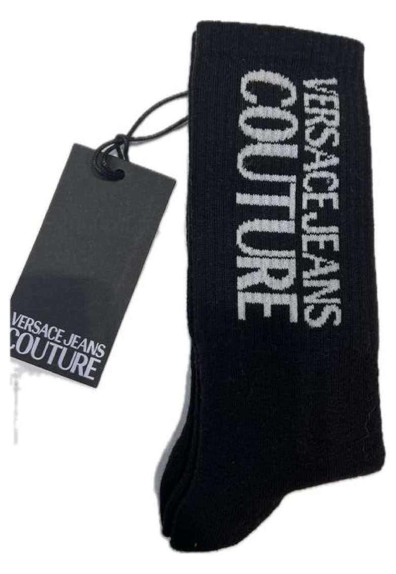 Versace Jeans Sosete scurte cu model logo -