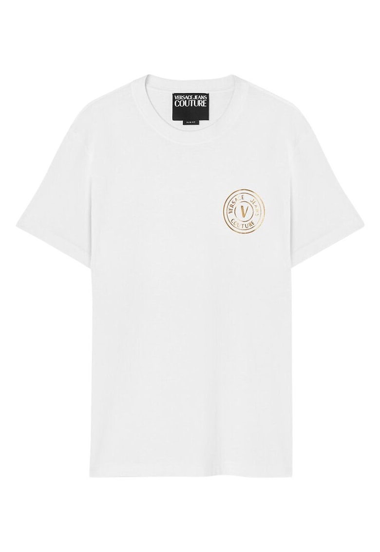 Versace Jeans Tricou cu detaliu logo -