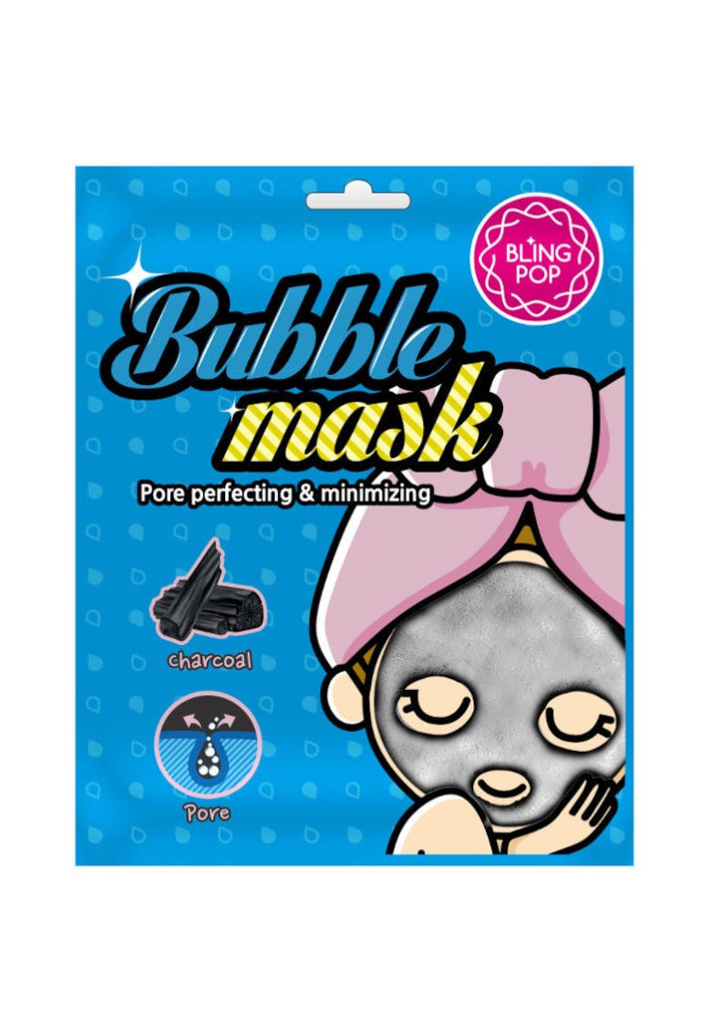Masca tip servetel cu bule cu carbune -  30 ml