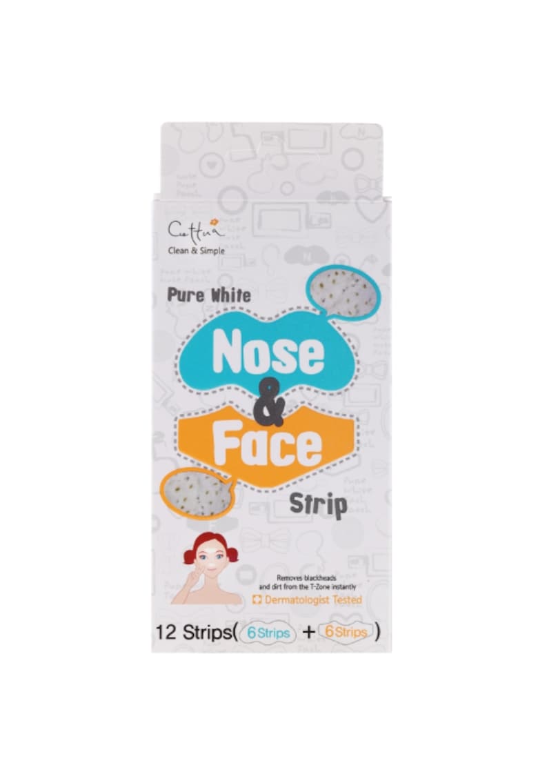 Benzi exfoliante anti puncte negre pentru zona nasului si zona T - 12 buc Benzi exfoliante anti puncte negre pentru zona nasului si zona T - 12 buc