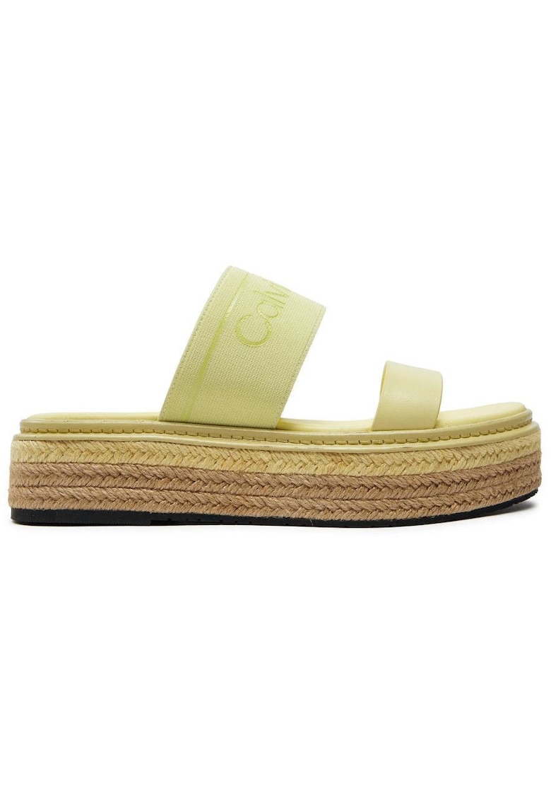Calvin Klein Jeans Slapi flatform cu logo