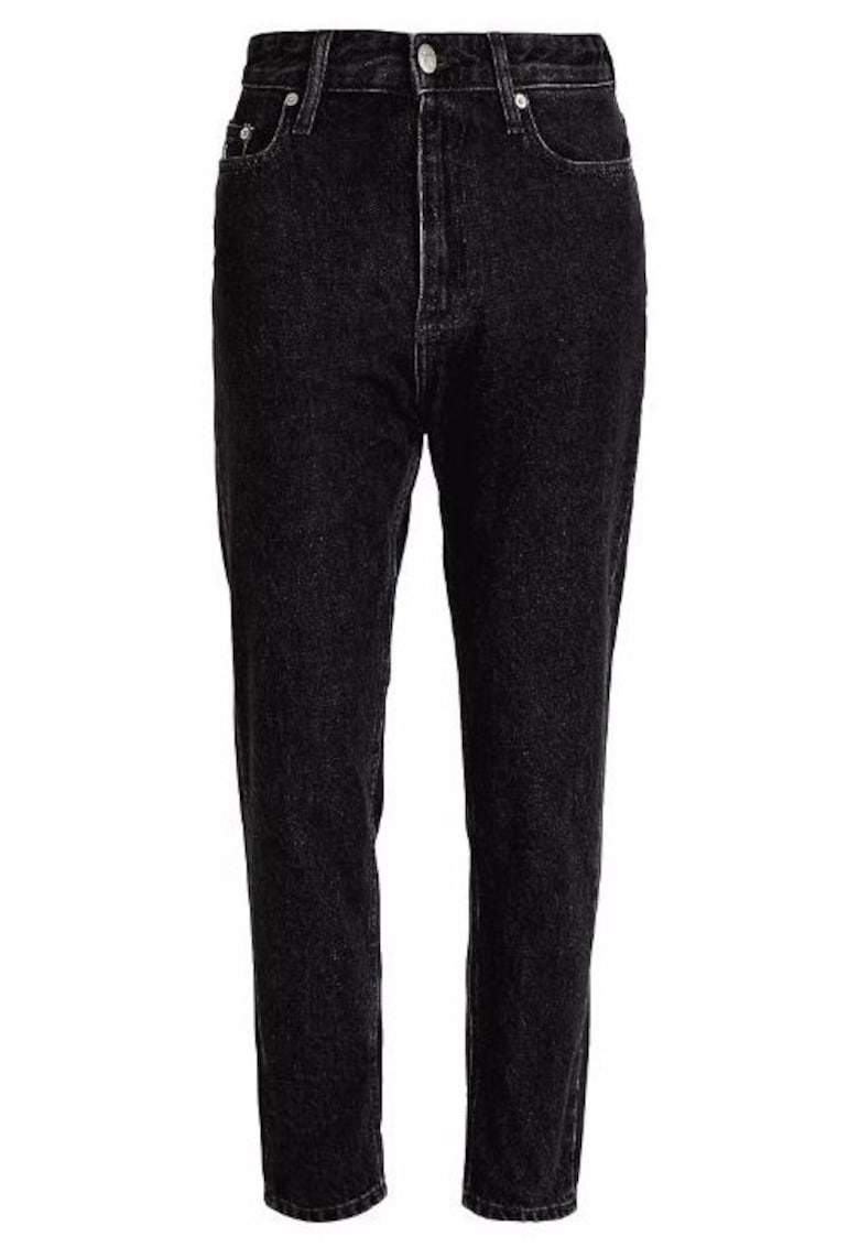 Blugi Mom Fit cu talie inalta
