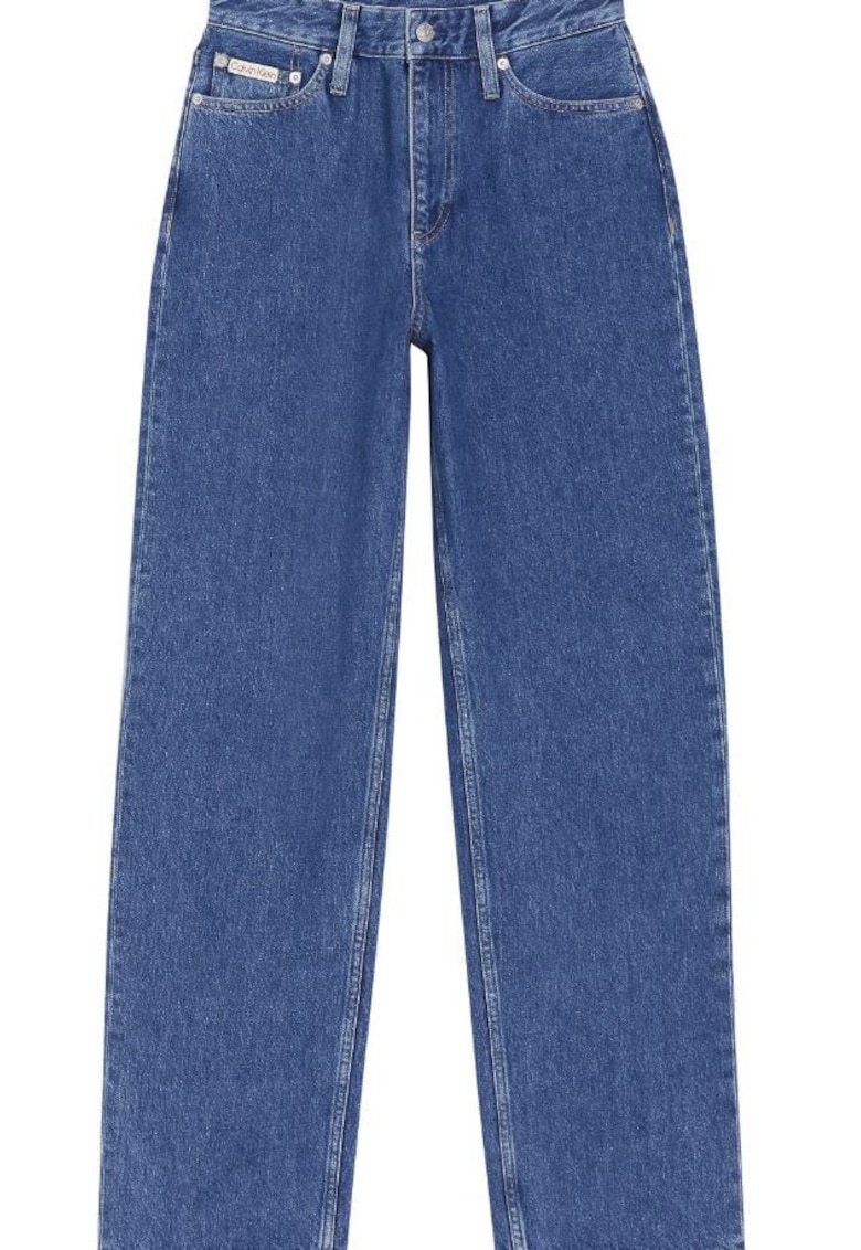 Calvin Klein Jeans Blugi dama talie inalta - picior drept - denim - bumbac