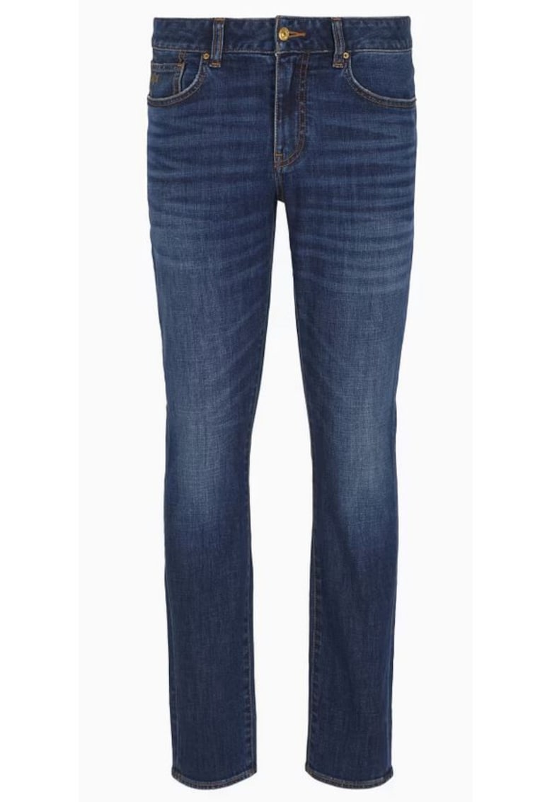Armani Exchange Blugi skinny cu talie medie -