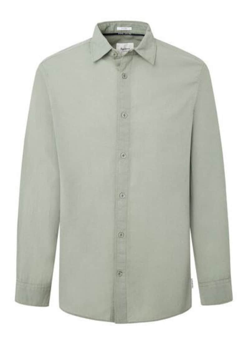 Pepe Jeans Camasa din bumbac cu guler ascutit -
