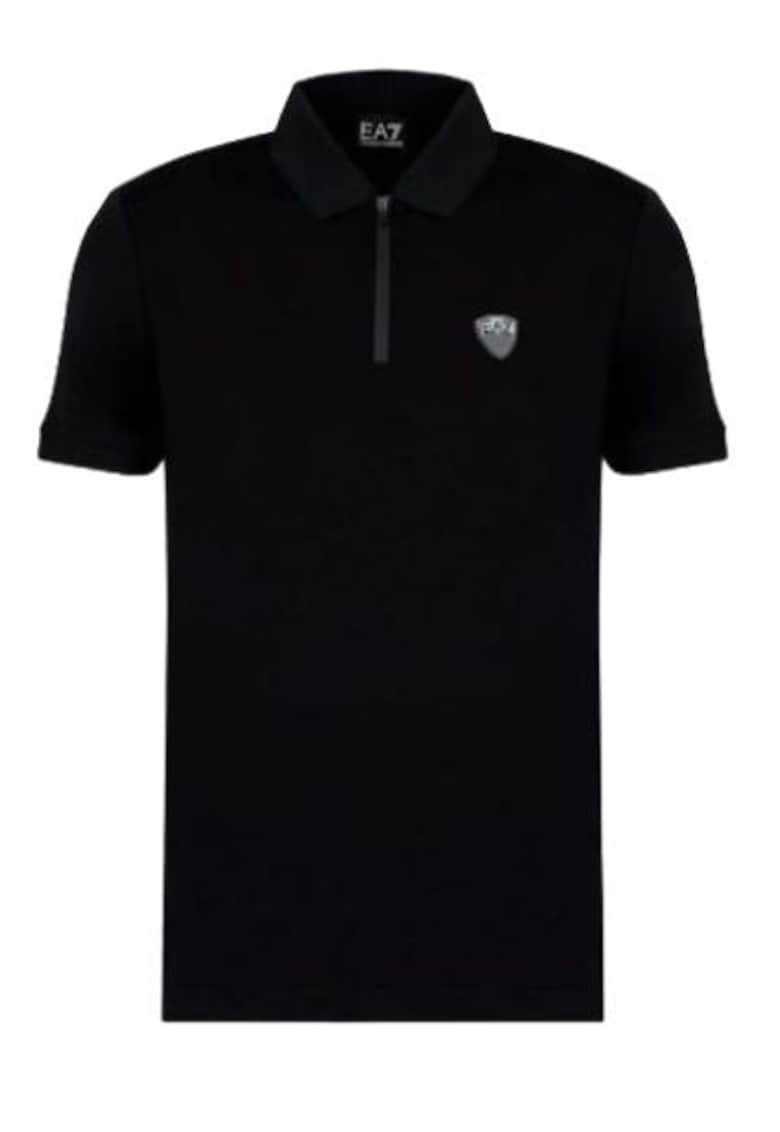 Emporio Armani Tricou polo cu logo aplicat -