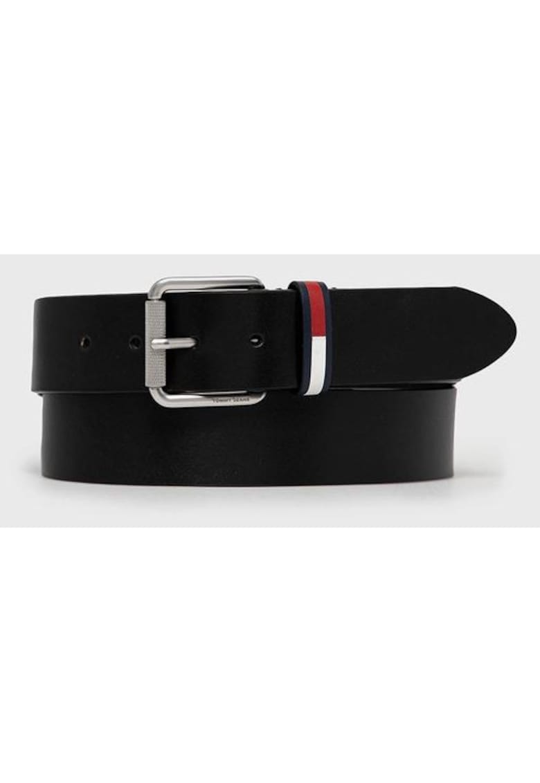 Tommy Jeans Curea de piele Flag Roller 4.0