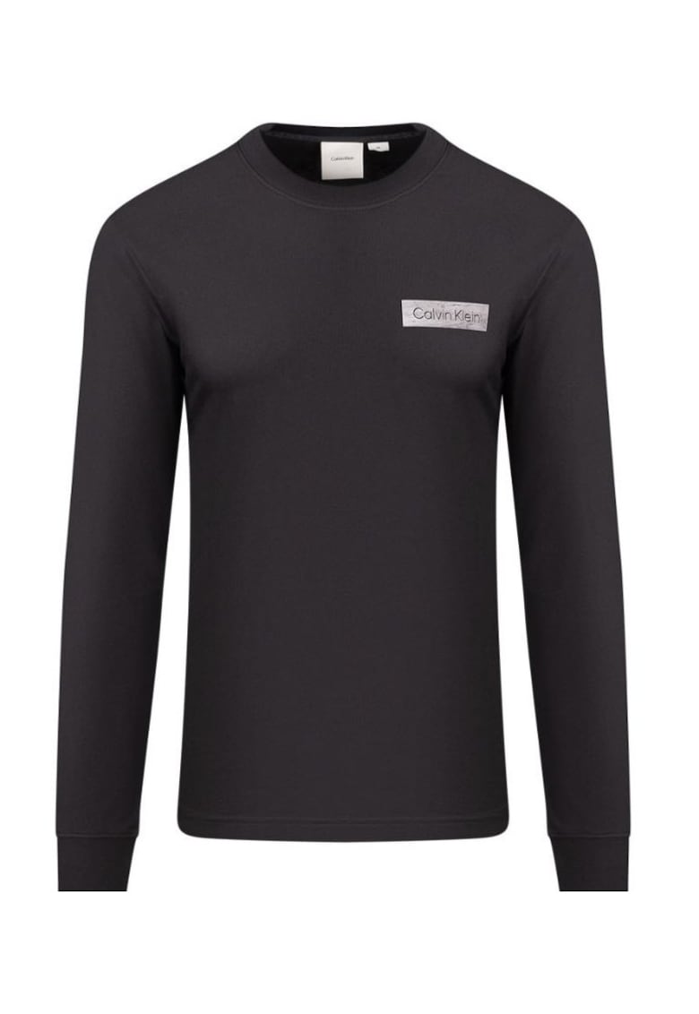 Calvin Klein Bluza din bumbac cu decolteu la baza gatului -