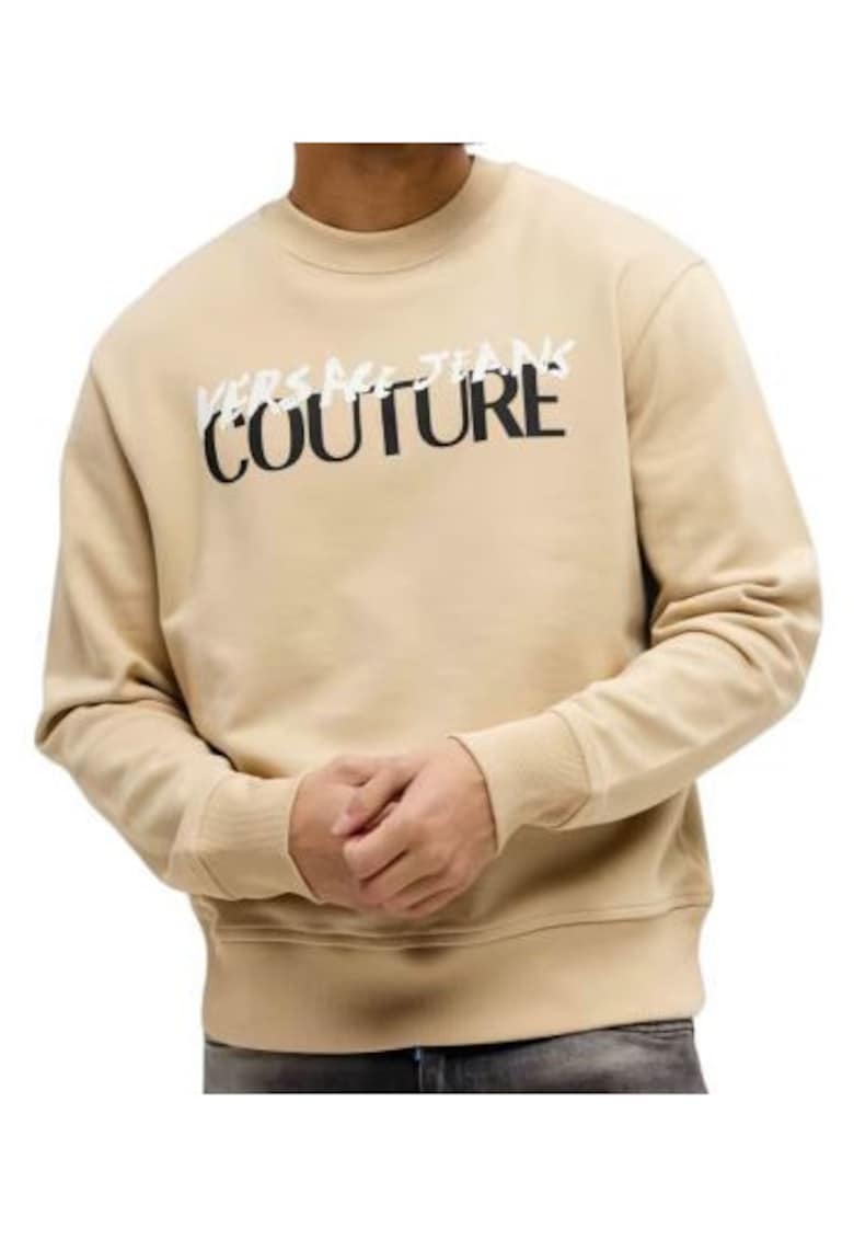 Versace Jeans Bluza de trening cu logo contrastant -