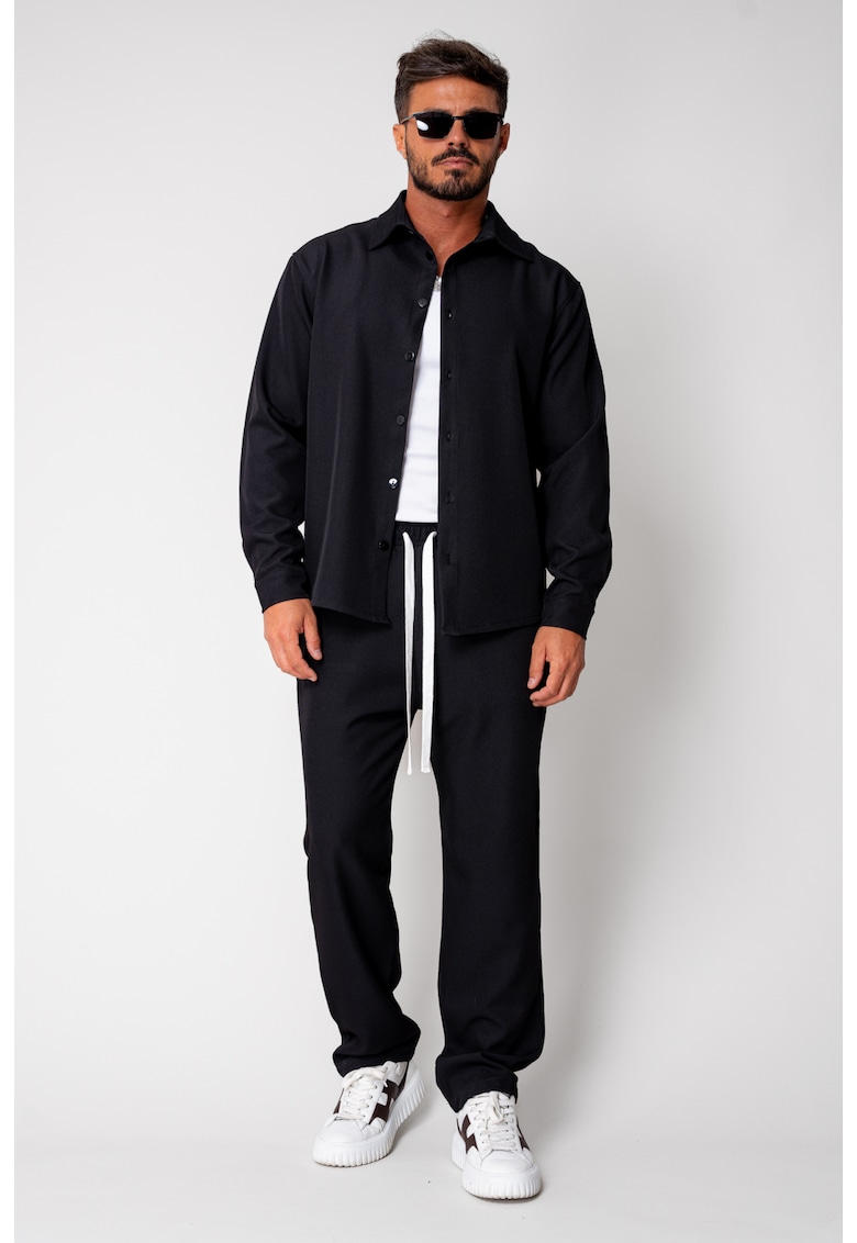 Set camasa si pantalon lung Premium Edition Black New 19318