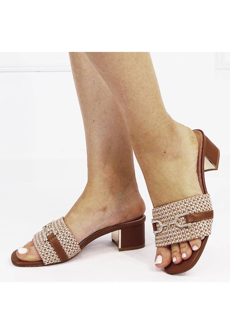 Saboti maro cu model impletit si pietricele 3882 M12 17428