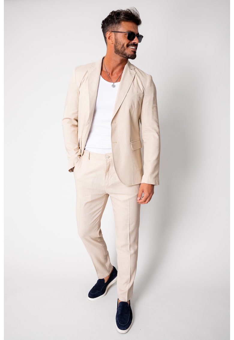 Costum Ralph din IN sacou si pantalon lung Beige New 16851