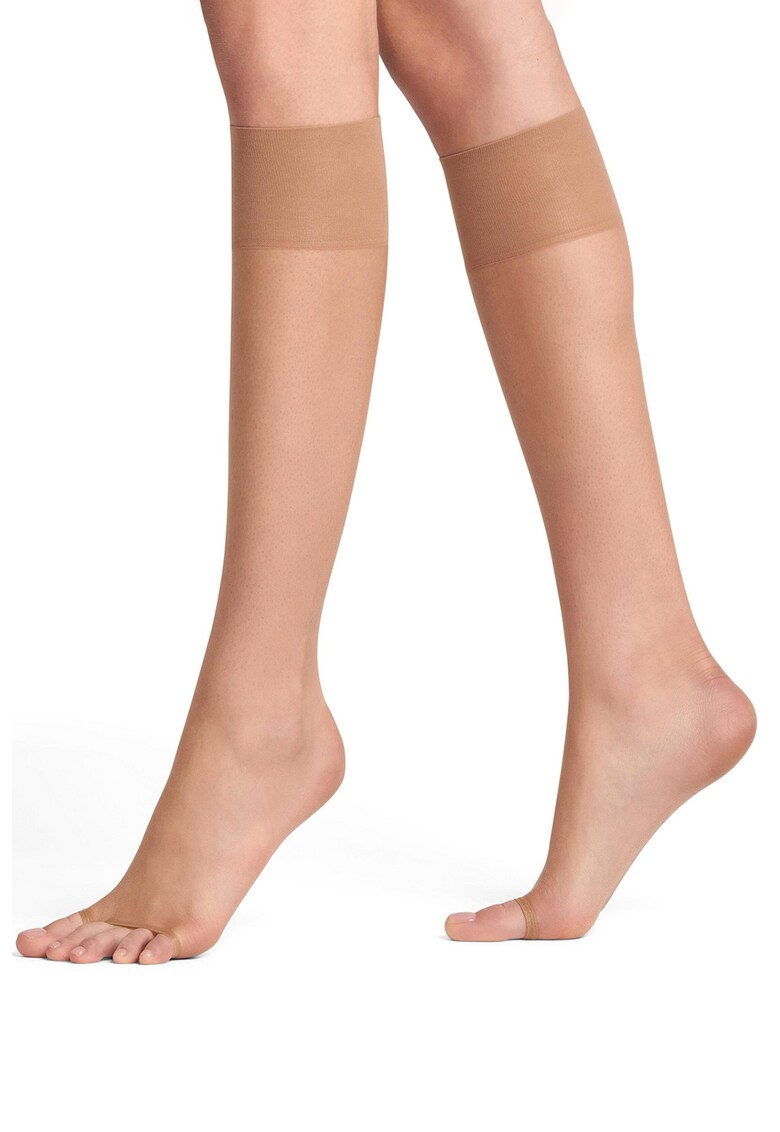 Sosete lungi transparente fara material la nivelul degetelor Shelina - 12 DEN