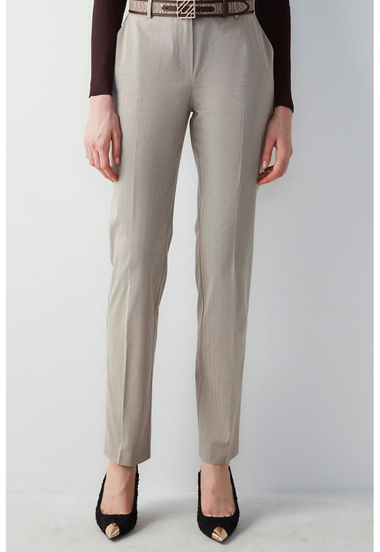 Pantaloni eleganti cu doua buzunare oblice frontale