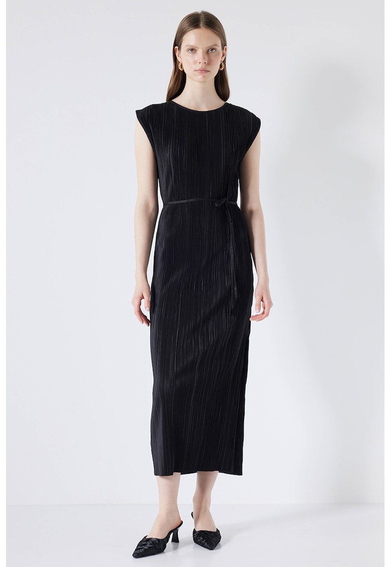 Rochie maxi cu aspect striat