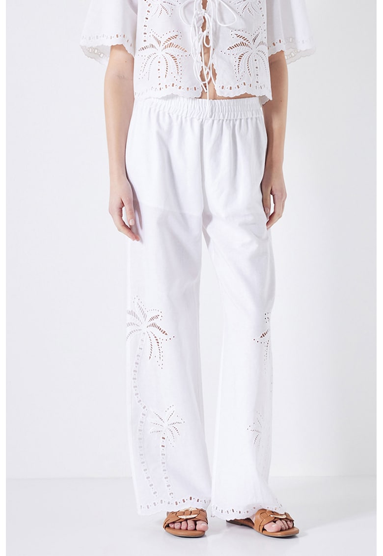 Pantaloni din amestec de in