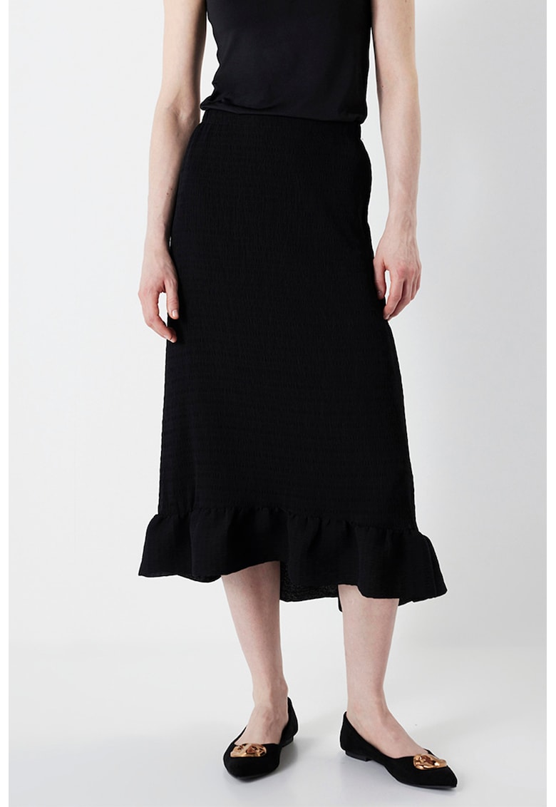 Fusta cu croiala in A si terminatie evazata