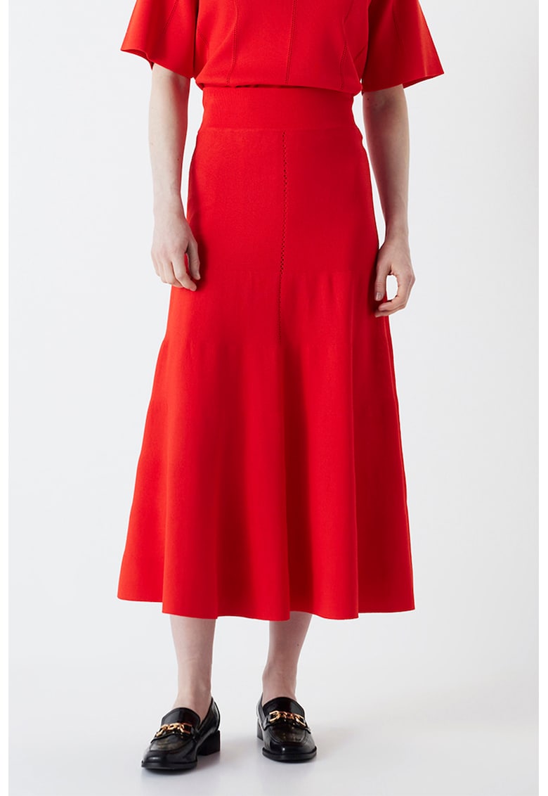 Fusta cu talie inalta si pliuri Fusta cu talie inalta si pliuri