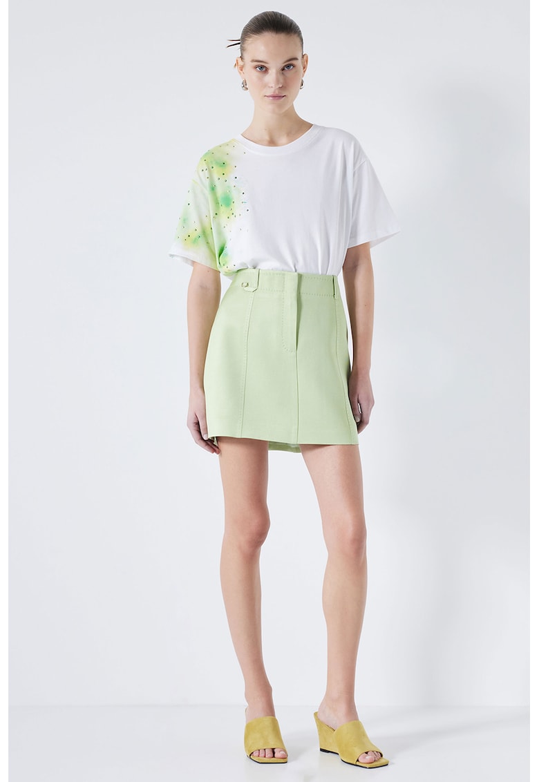 Fusta mini cu croiala in A Fusta mini cu croiala in A