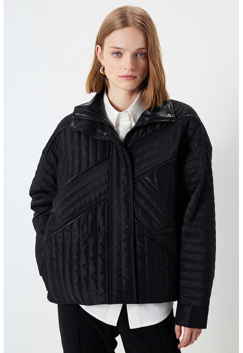 Jacheta lejera matlasata - Negru