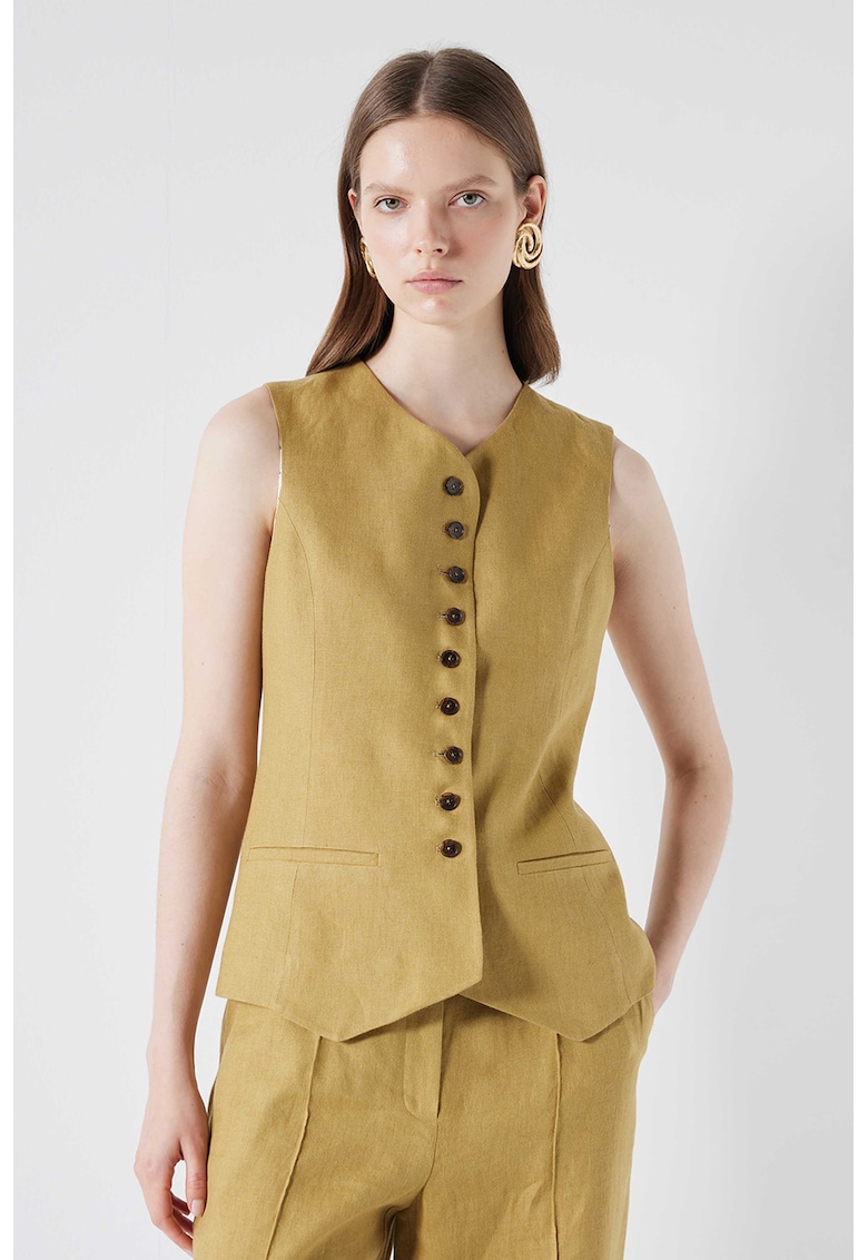 Sacou de in cu nasturi - fara maneci