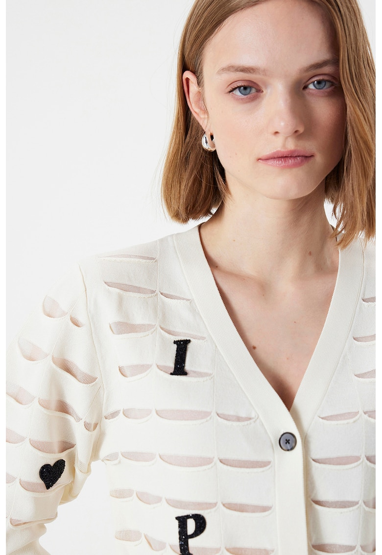 Cardigan cu decupaje decorative