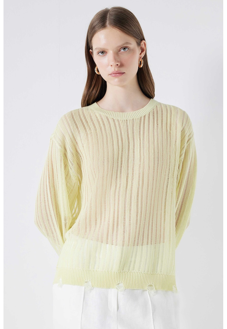 Pulover cu aspect semitransparent