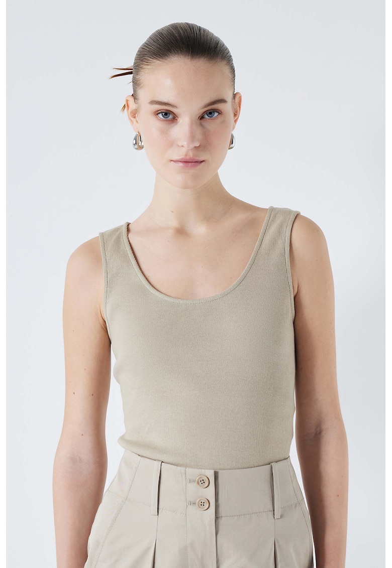 Top striat din amestec de bumbac Top striat din amestec de bumbac