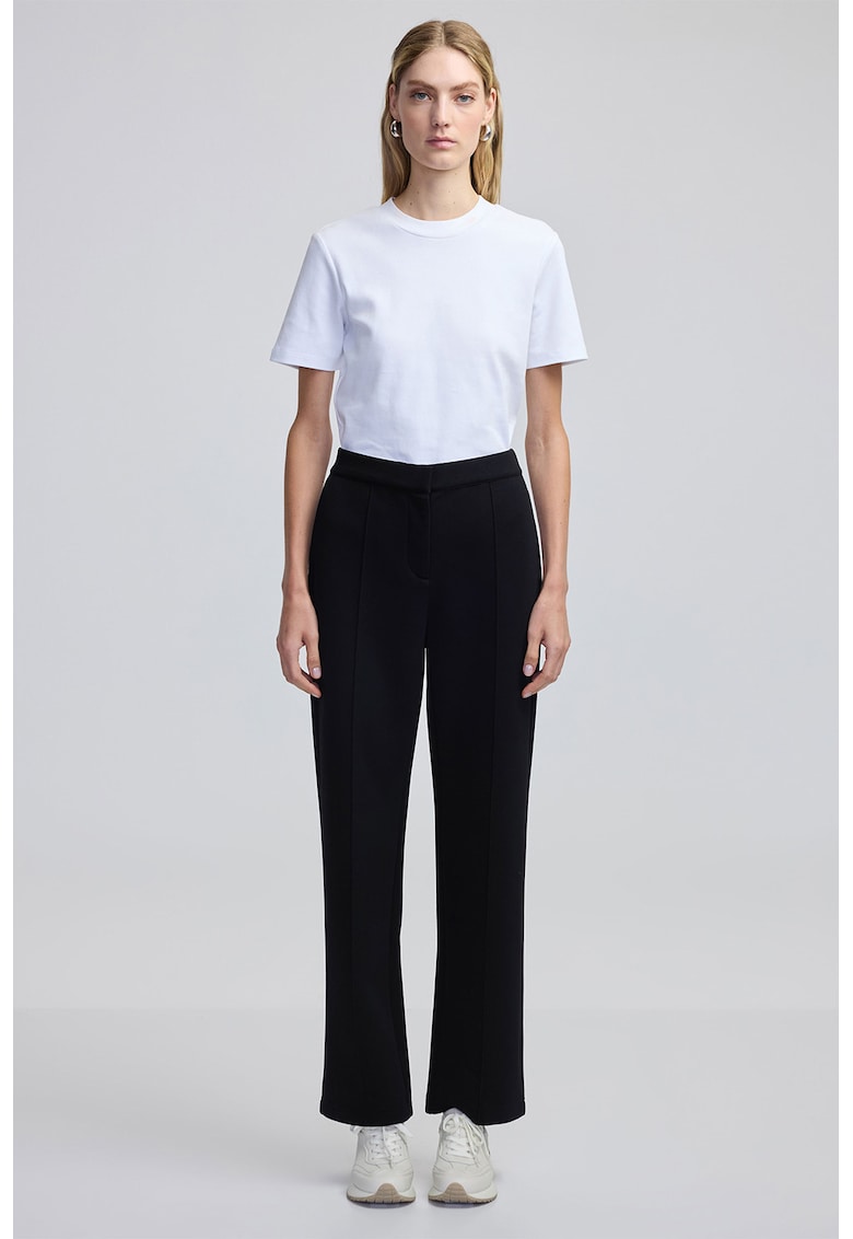 Pantaloni slim fit cu talie medie