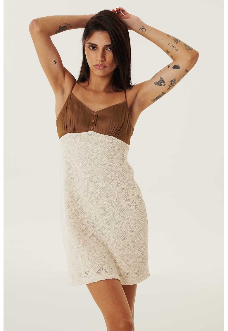 Rochie mini dreapta cu bretele subtiri