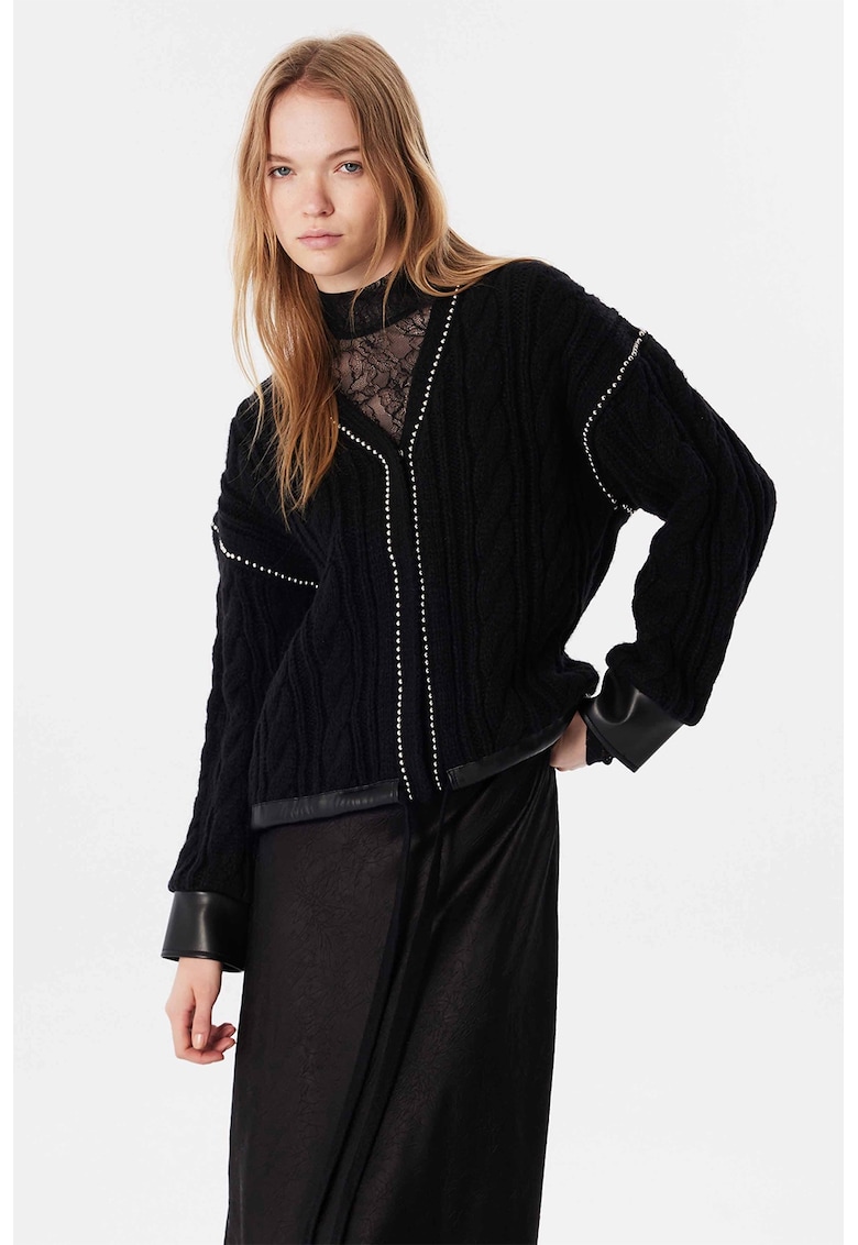 Cardigan cu model torsade