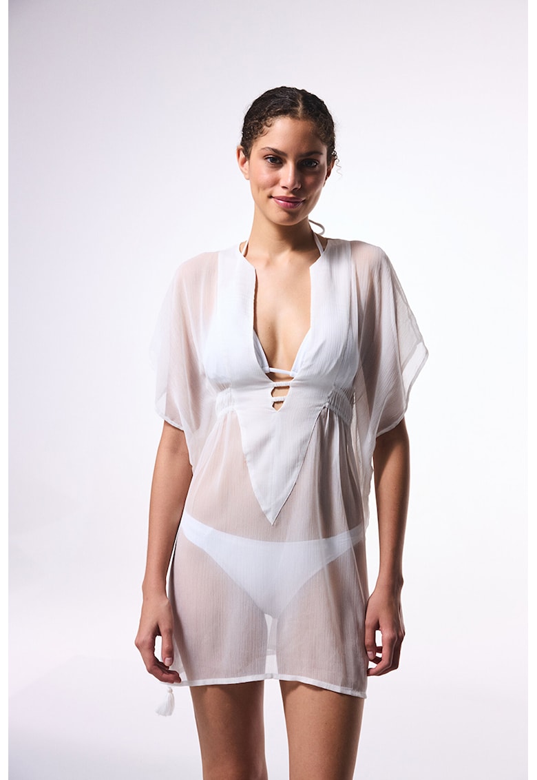 Rochie de plaja cu decolteu in V