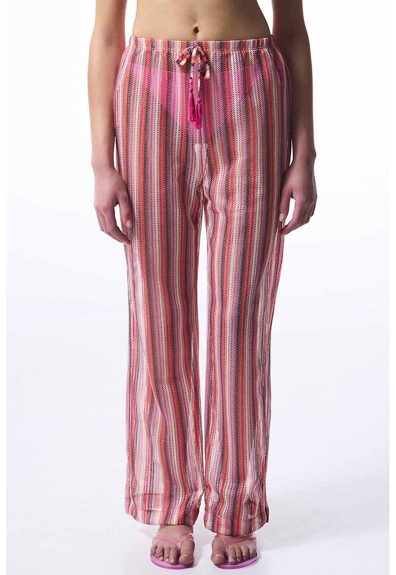 Pantaloni de plaja transparenti - in dungi