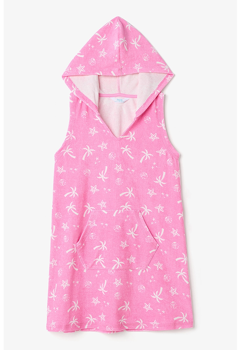 Rochie de plaja cu gluga